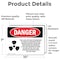 Signmission Radiation & Laser Sign, 7 in H x 10 in W, Vinyl Decal, Rectangle OS-2PACK-DS-D-710-L-2527 - alternate 3